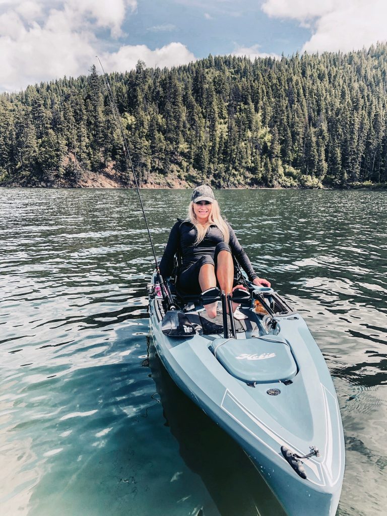 a man in a boat